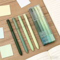 Green Gel Pen Set – 0.5mm Fine Tip Black Ink Pens