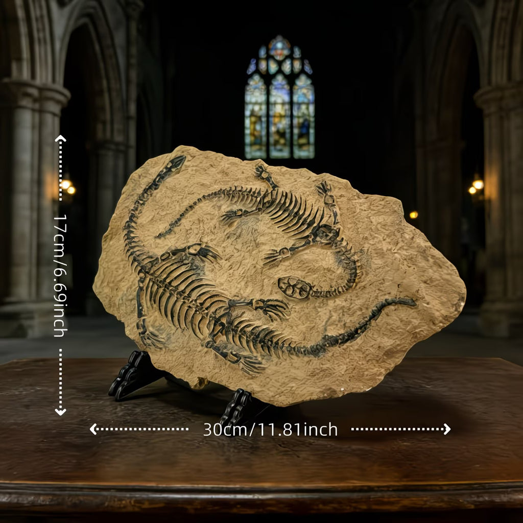 Vintage Dinosaur Fossil Resin Statue