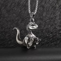 Raptor Dinosaur Pendant Necklace